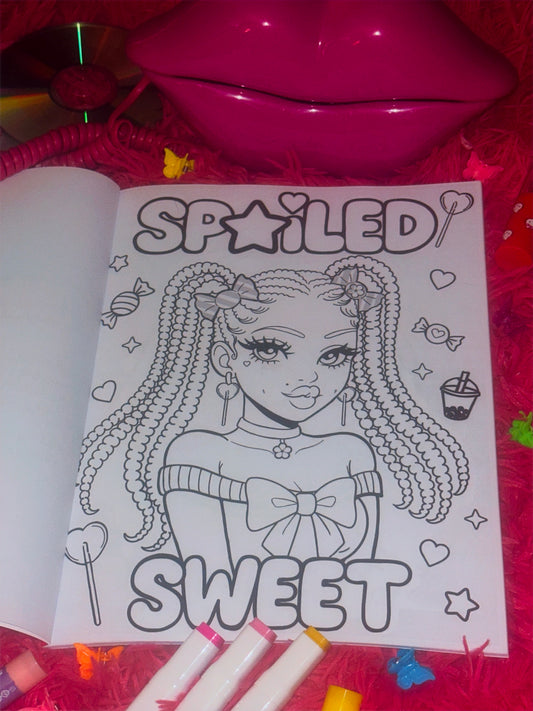 "Color Me Spoiled Vol.1" - Y2k/Kawaii Style Coloring Book